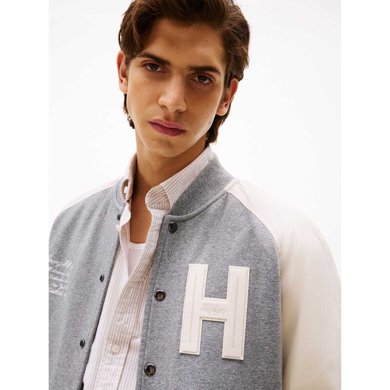 Tommy Hilfiger Mix Media Varsity Bomber image number 2